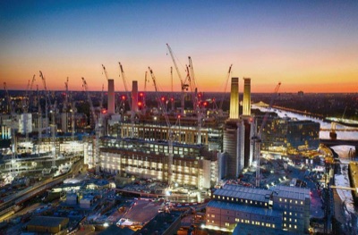 Battersea Power Station under construction